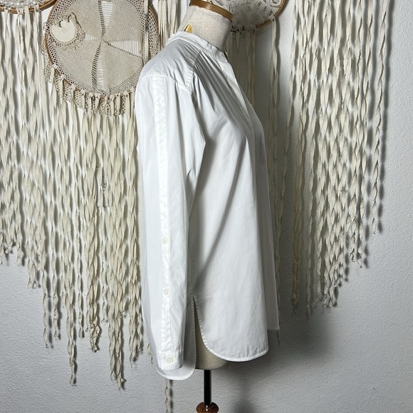 Lafayette 148 White Long Sleeve Button Down Button Accent Along Sleeve Size XS - Picture 2 of 13